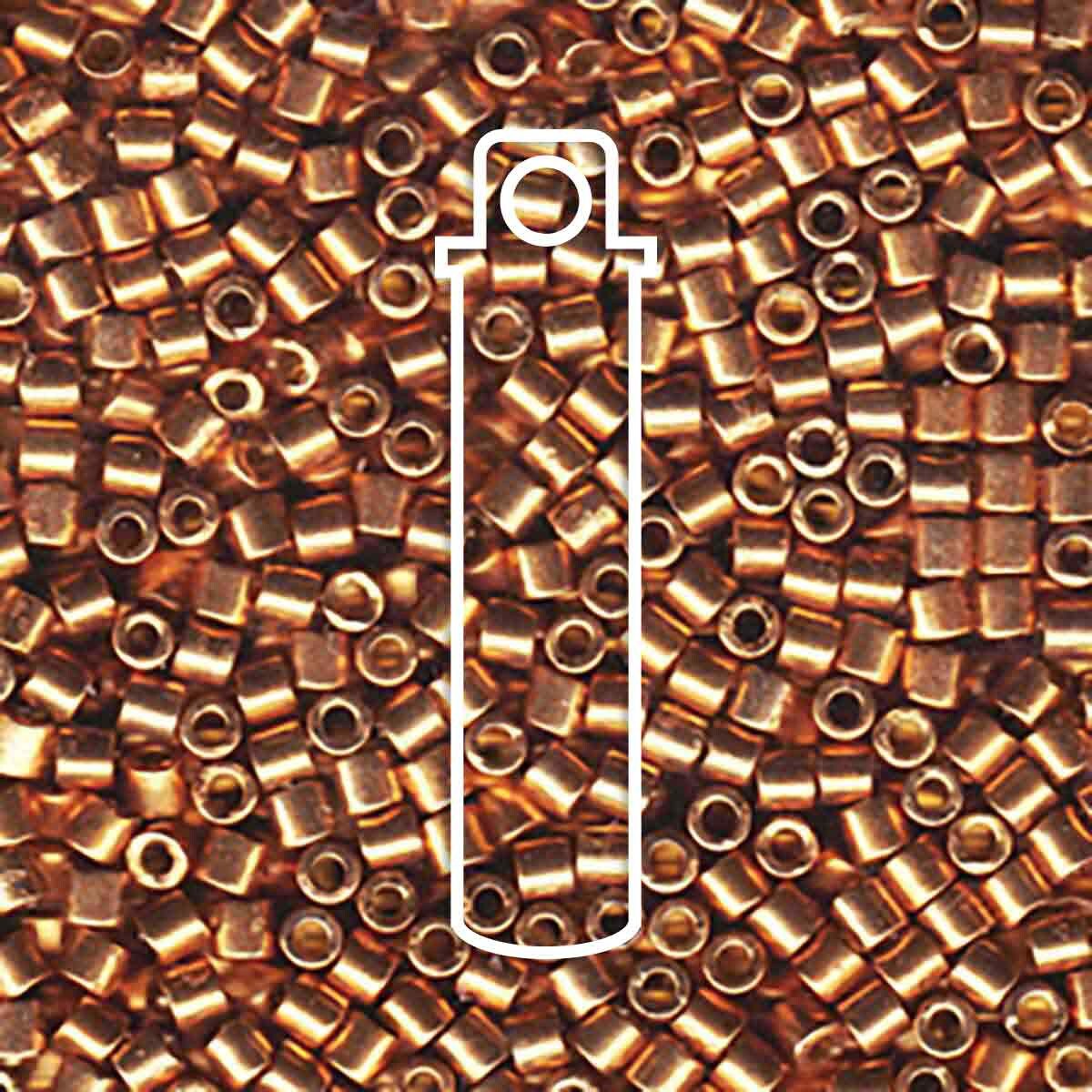 # 1834 DBR Delica 11/0 GALVANISED CHAMPAGNE - 7.2g Tube