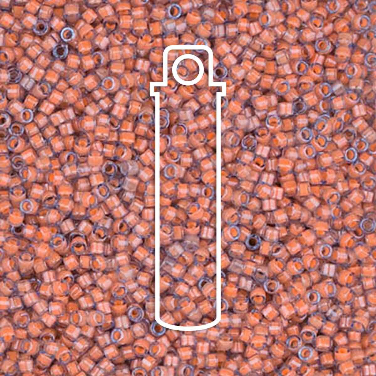 # 2042 DBR Delica 11/0 LUMINOUS SEA CORAL - 7.2g Tube