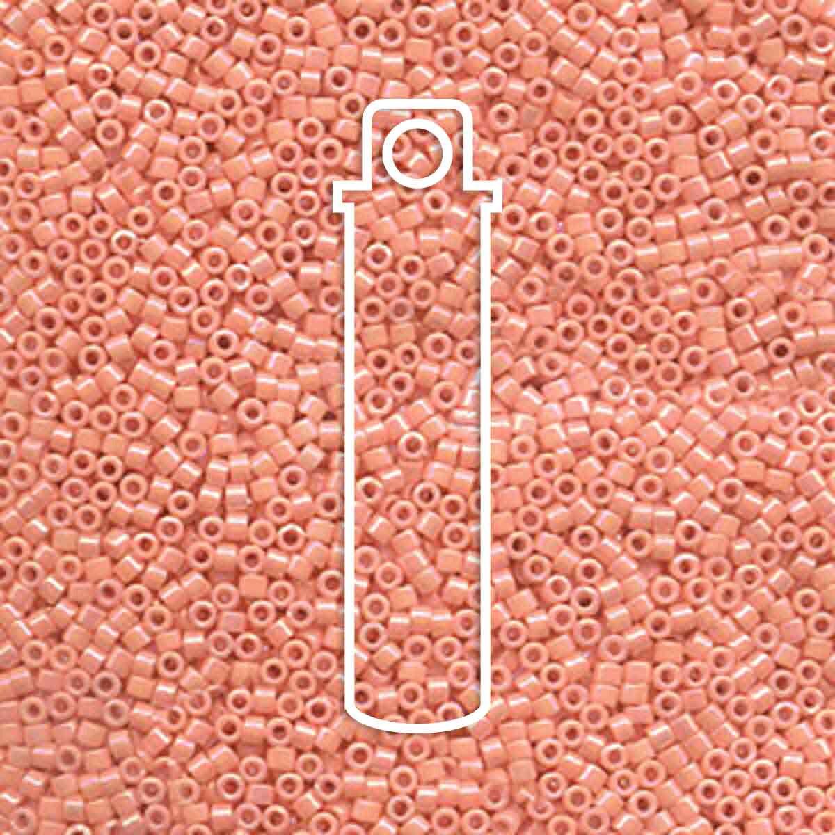 # 207 DBR Delica 11/0 OPAQUE PEACH LUSTRE - 7.2g Tube