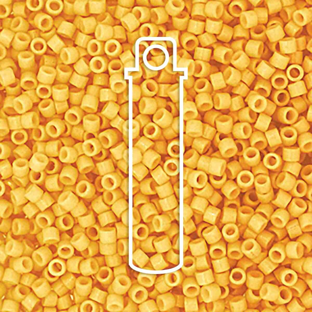 # 2102 DBR Delica 11/0 DURACOAT OPAQUE BANANA YELLOW - 7.2g Tube