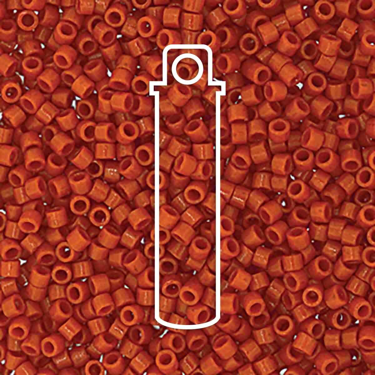 # 2108 DBR Delica 11/0 DURACOAT OPAQUE PERSIMMON - 7.2g Tube