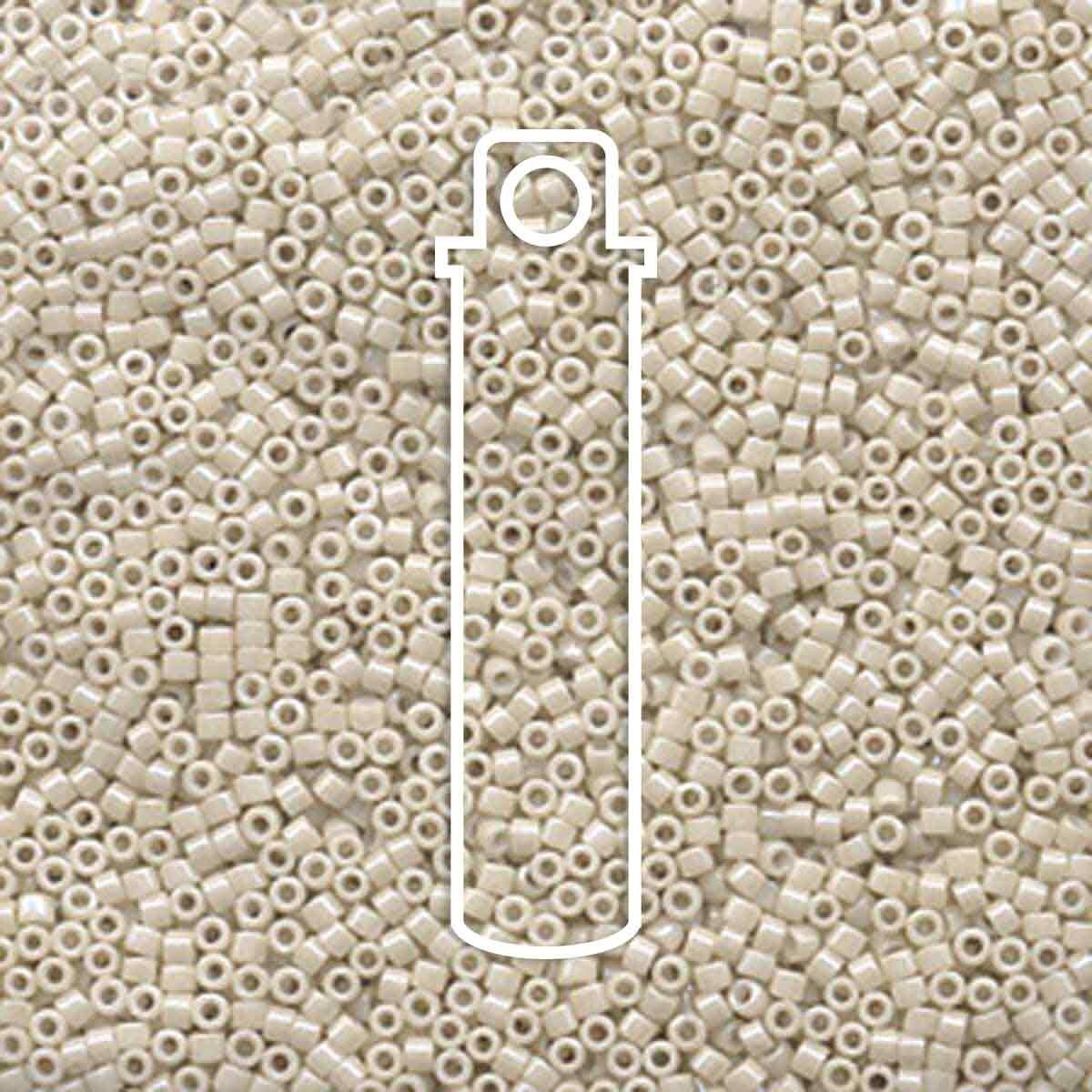 # 211 DBR Delica 11/0 OPAQUE ALABASTER LUSTRE - 7.2g Tube