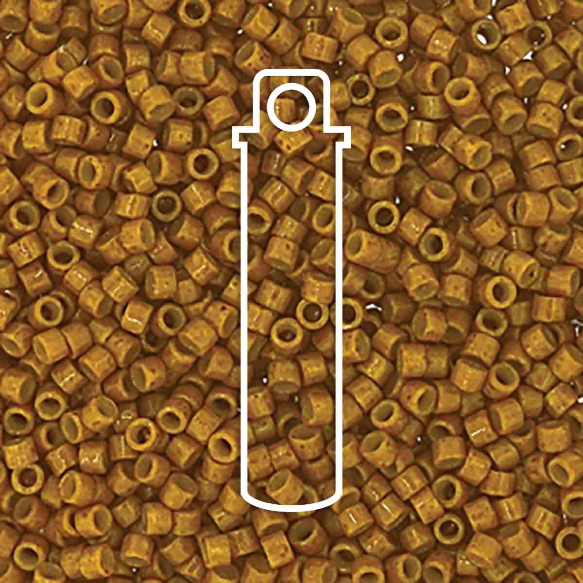 # 2110 DBR Delica 11/0 DURACOAT OPAQUE TOAST - 7.2g Tube