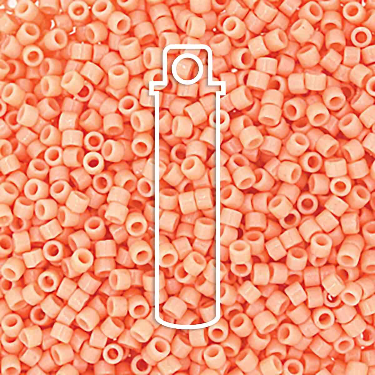 # 2111 DBR Delica 11/0 DURACOAT OPAQUE TEA ROSE - 7.2g Tube