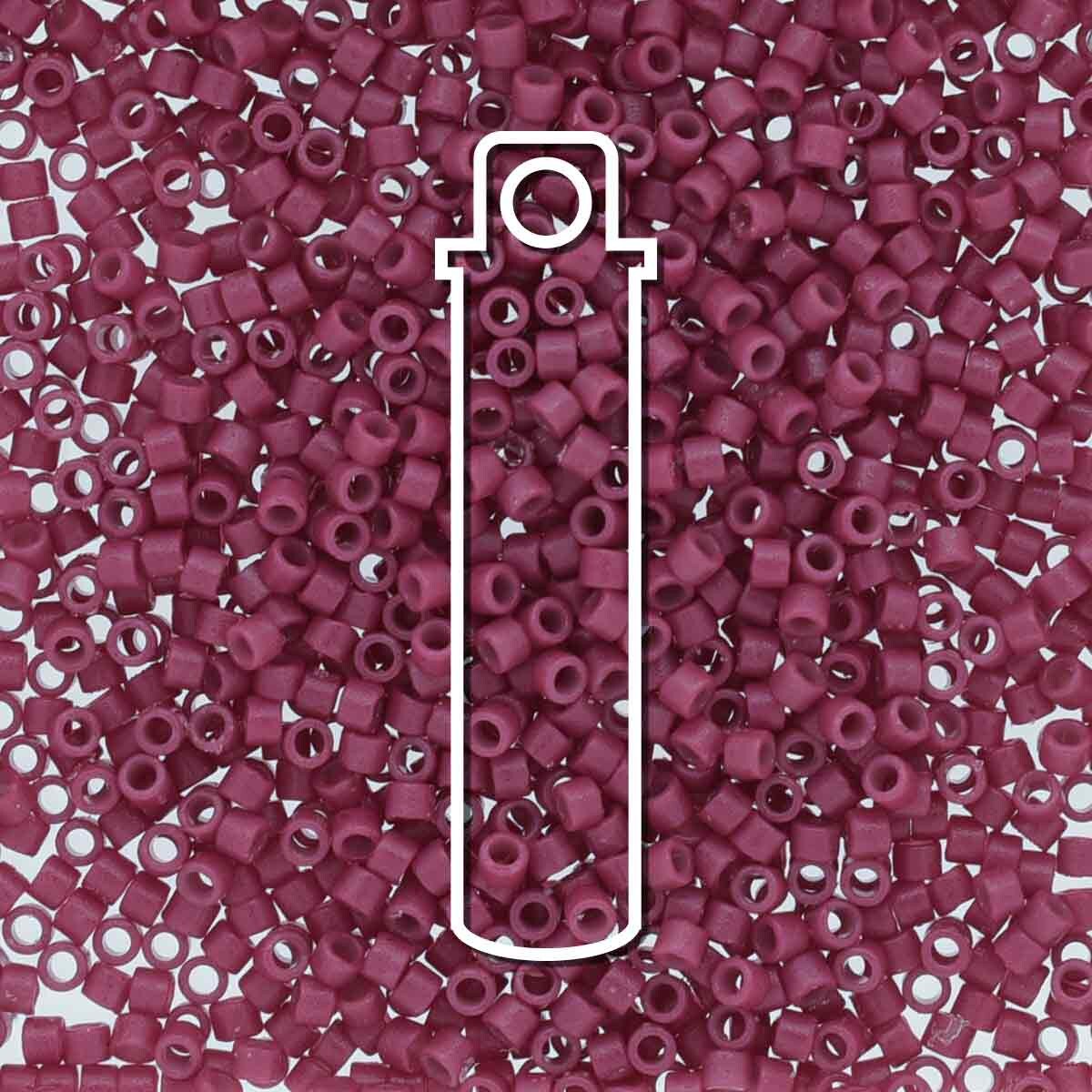 # 2353 DBR Delica 11/0 DURACOAT OPAQUE RASPBERRY - 7.2g Tube