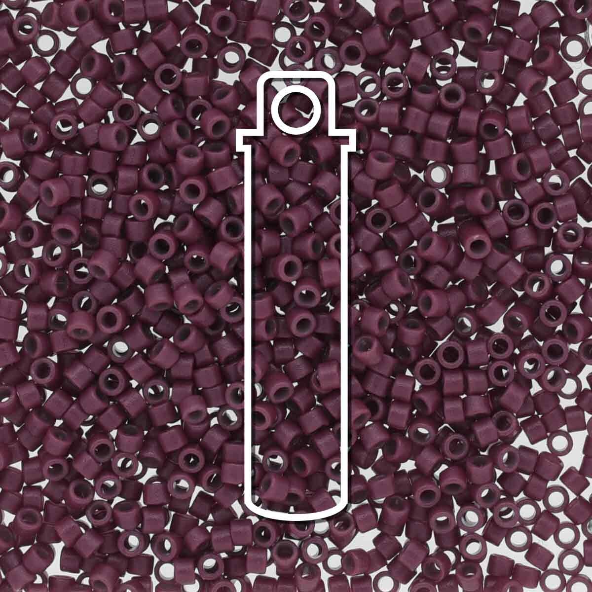 # 2355 DBR Delica 11/0 DURACOAT OPAQUE GRAPE PURPLE - 7.2g Tube