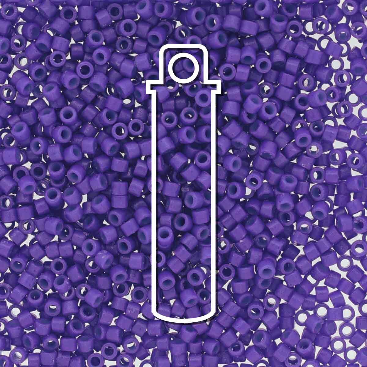 # 2359 DBR Delica 11/0 DURACOAT OPAQUE VIOLET BLUE - 7.2g Tube