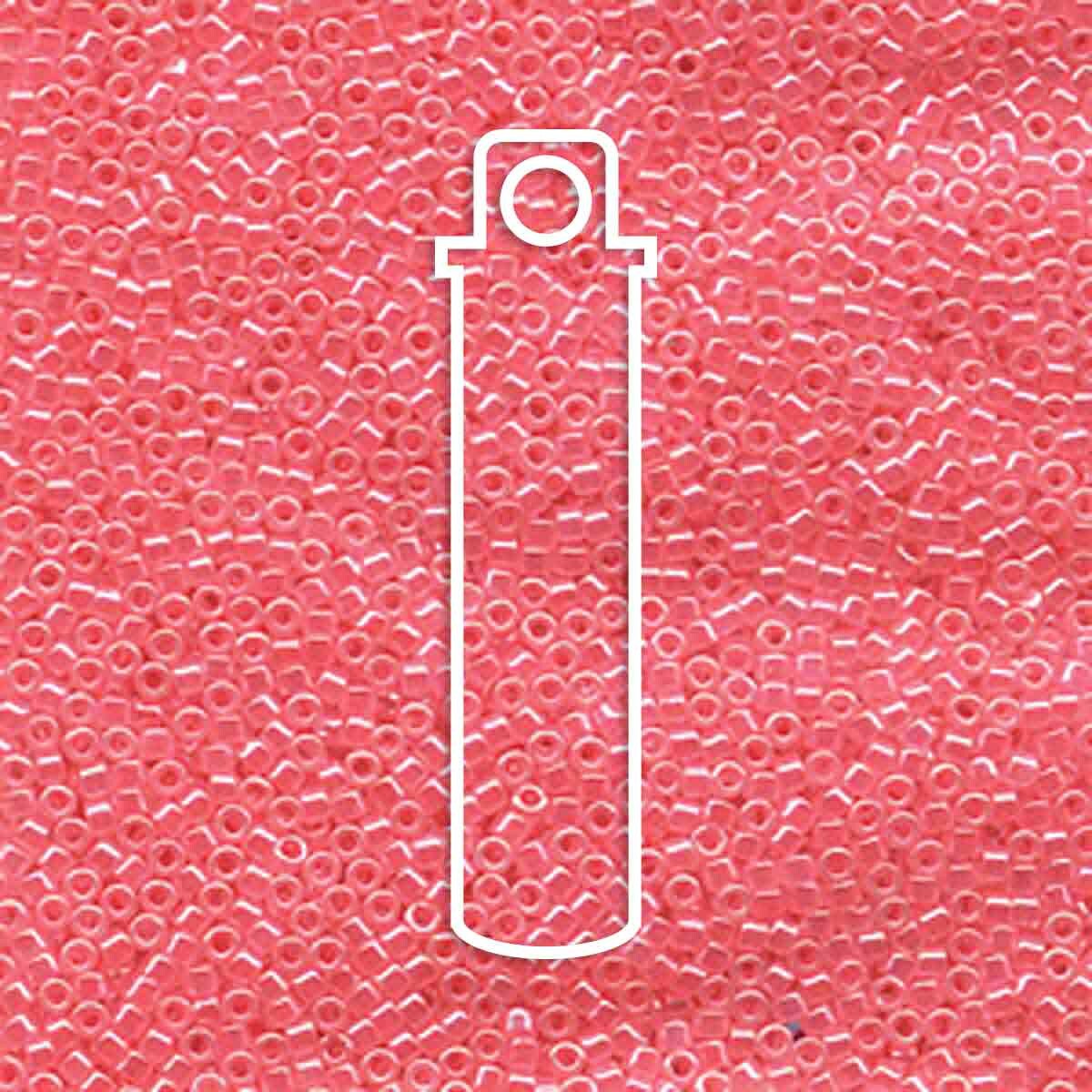 # 236 DBR Delica 11/0 LINED CRYSTAL ROSE LUSTRE - 7.2g Tube