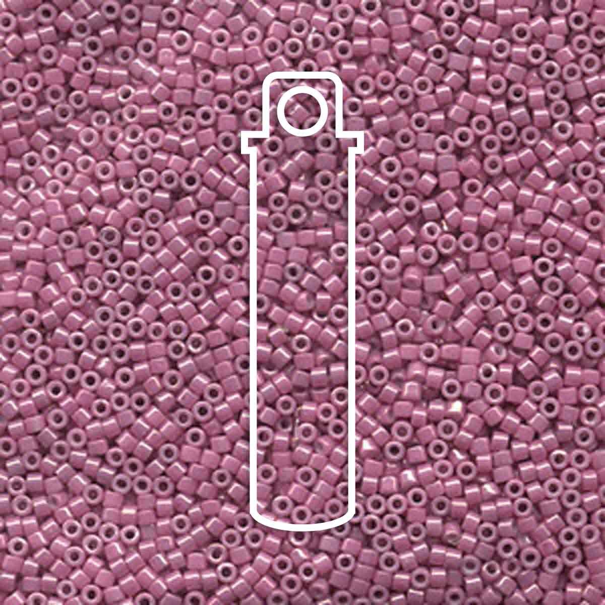 # 253 DBR Delica 11/0 PINK LUSTRE OPAQUE MAUVE - 7.2g Tube