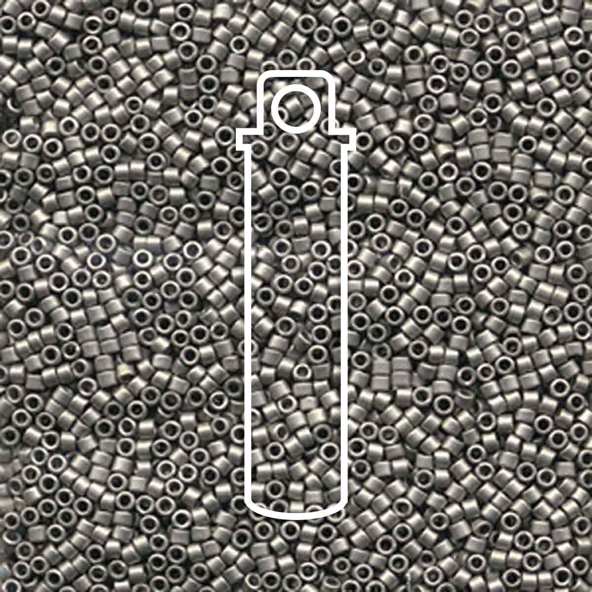 # 321 DBR Delica 11/0 MATTE METALLIC SILVER - 7.2g Tube