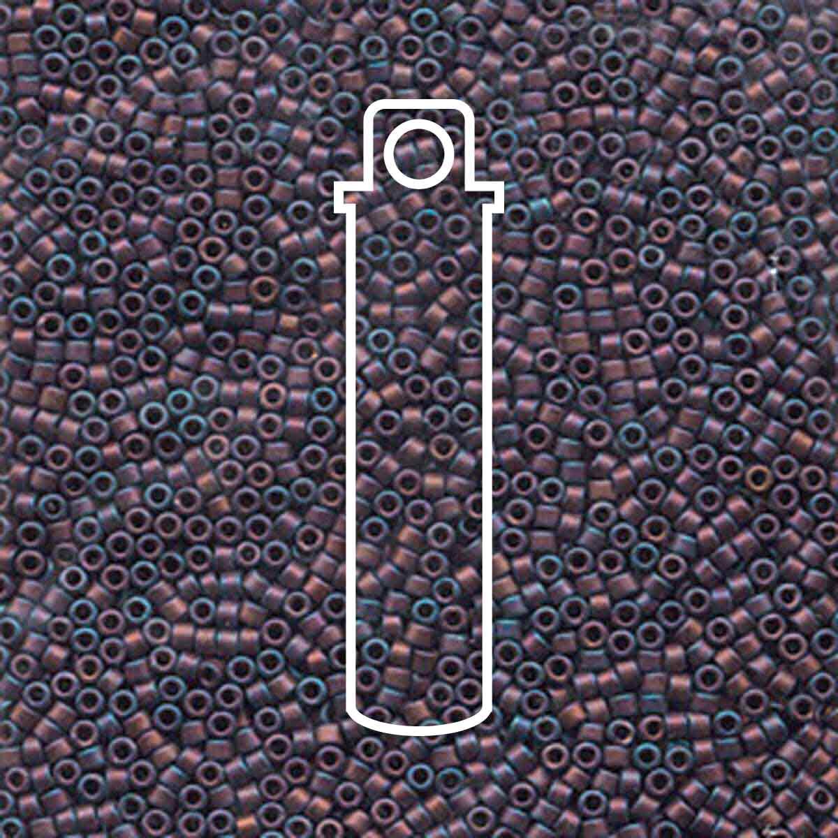 # 323 DBR Delica 11/0 MATTE METALLIC PURPLE IRIS - 7.2g Tube