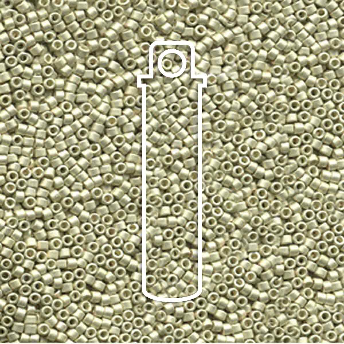 # 335 DBR Delica 11/0 MATTE GALVANISED SILVER - 7.2g Tube