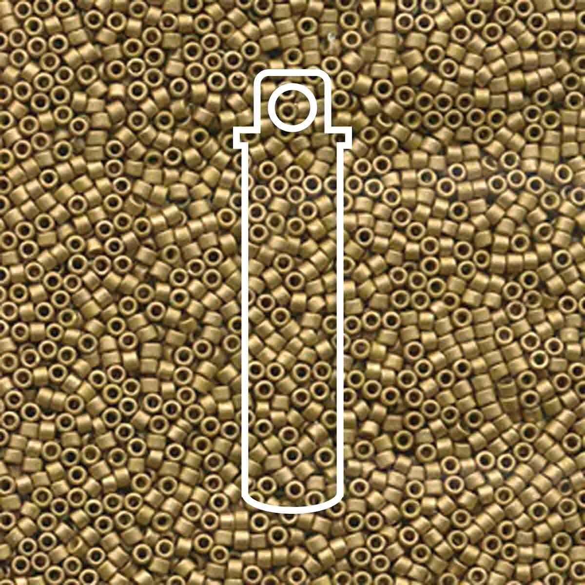 # 371 DBR Delica 11/0 MATTE METALLIC OLIVE GREEN - 7.2g Tube