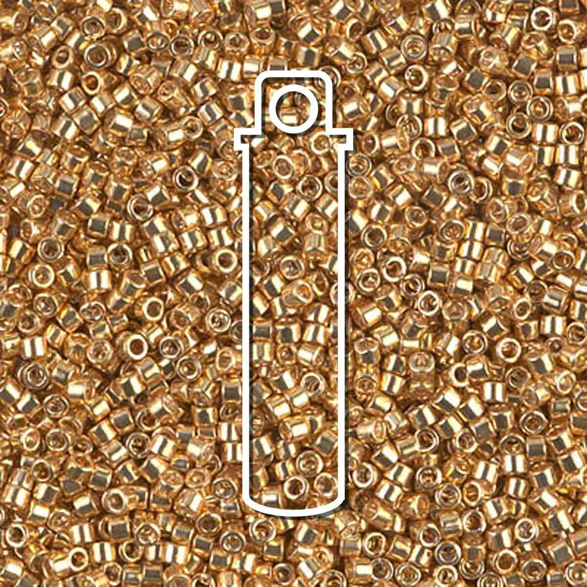 # 410 DBR Delica 11/0 GALVANISED YELLOW GOLD - 7.2g Tube