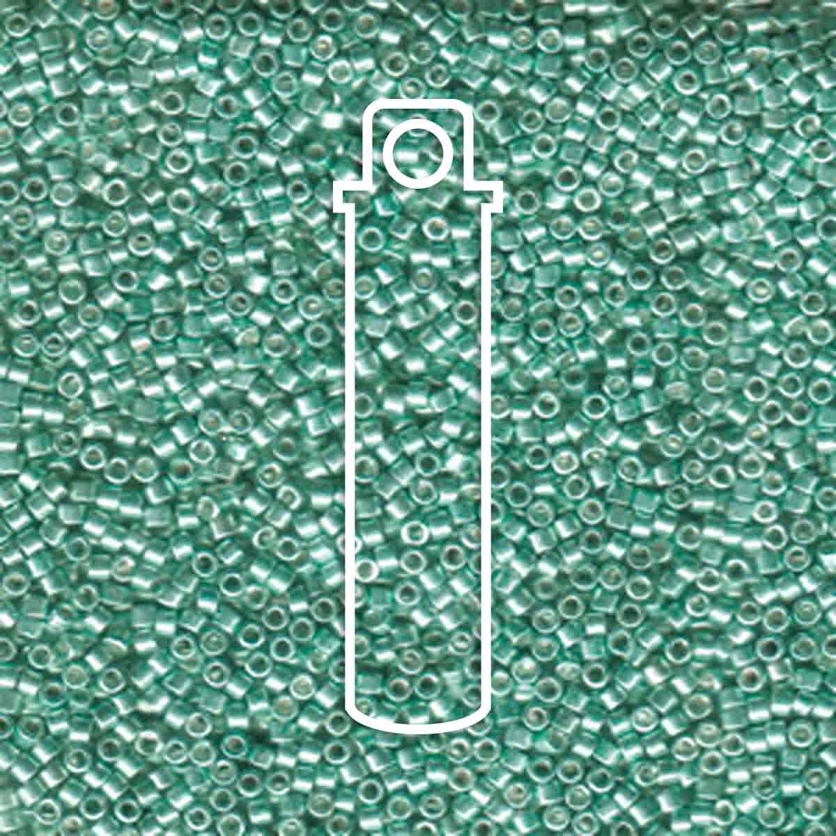 # 414 DBR Delica 11/0 GALVANISED GREEN - 7.2g Tube