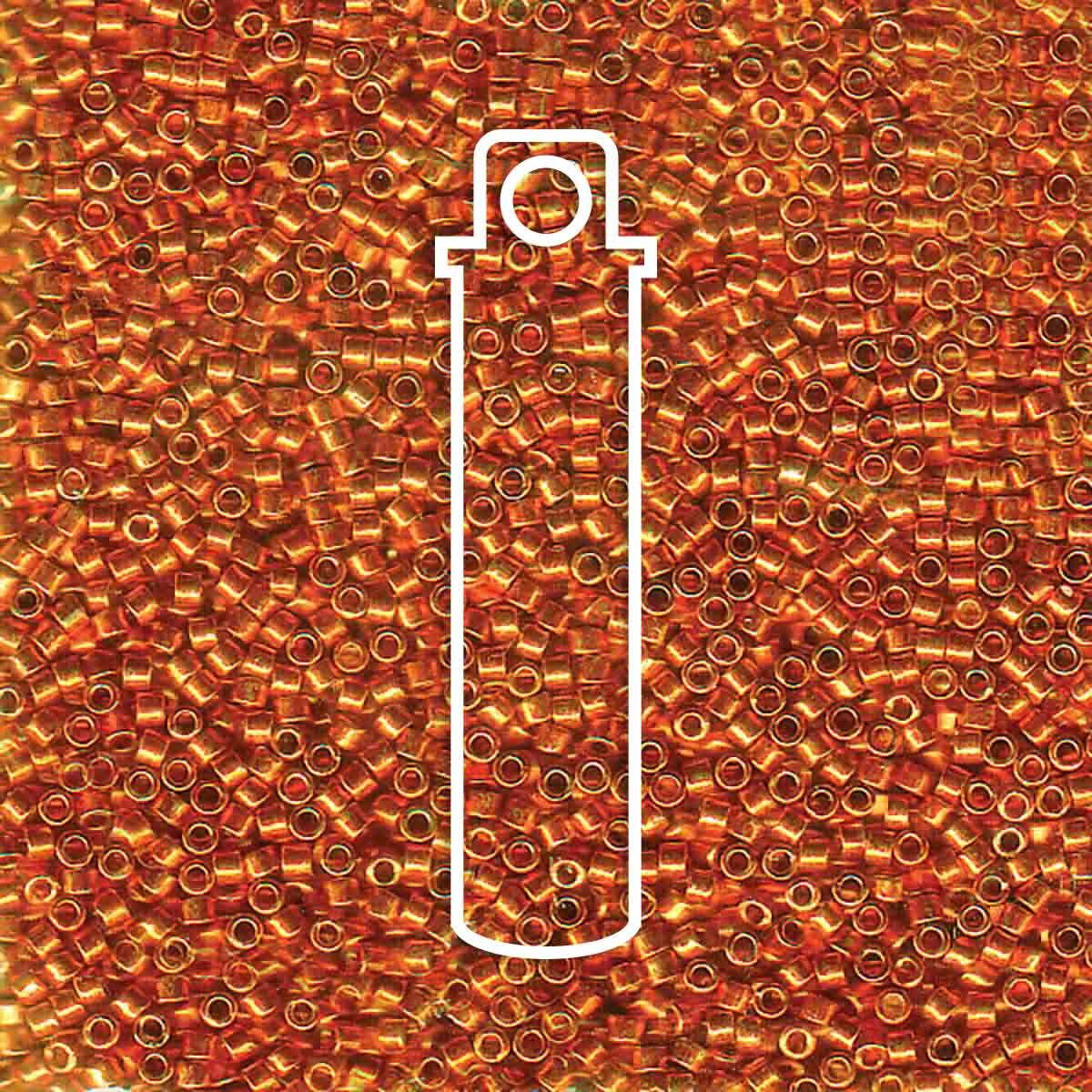 # 421 DBR Delica 11/0 GALVANISED TANGERINE - 7.2g Tube