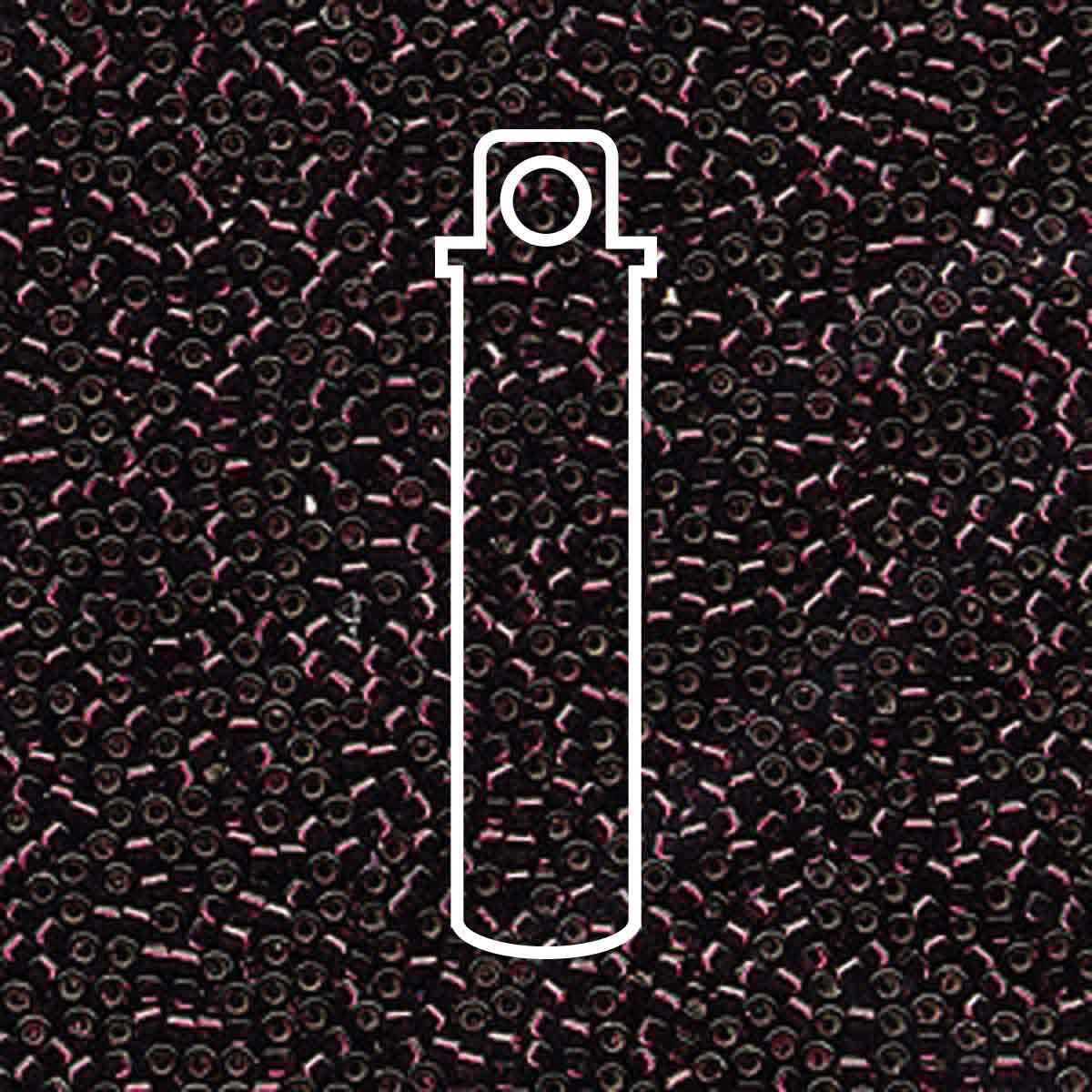 # 611 DBR Delica 11/0 SILVERLINED WINE DYED - 7.2g Tube