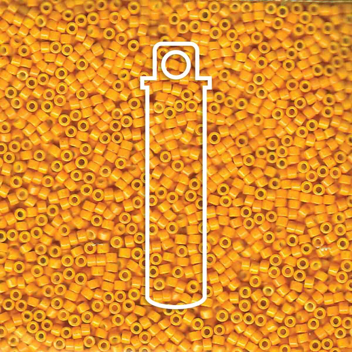 # 651 DBR Delica 11/0 DYED OPAQUE SQUASH Yellow - 7.2g Tube