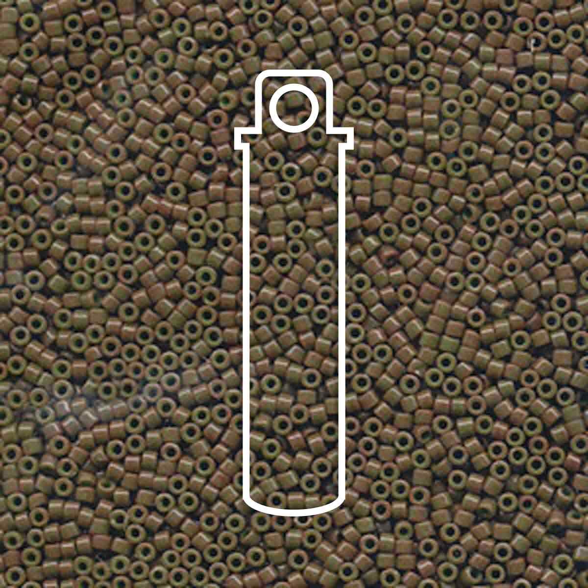 # 657 DBR Delica 11/0 DYED OPAQUE OLIVE GREEN - 7.2g Tube