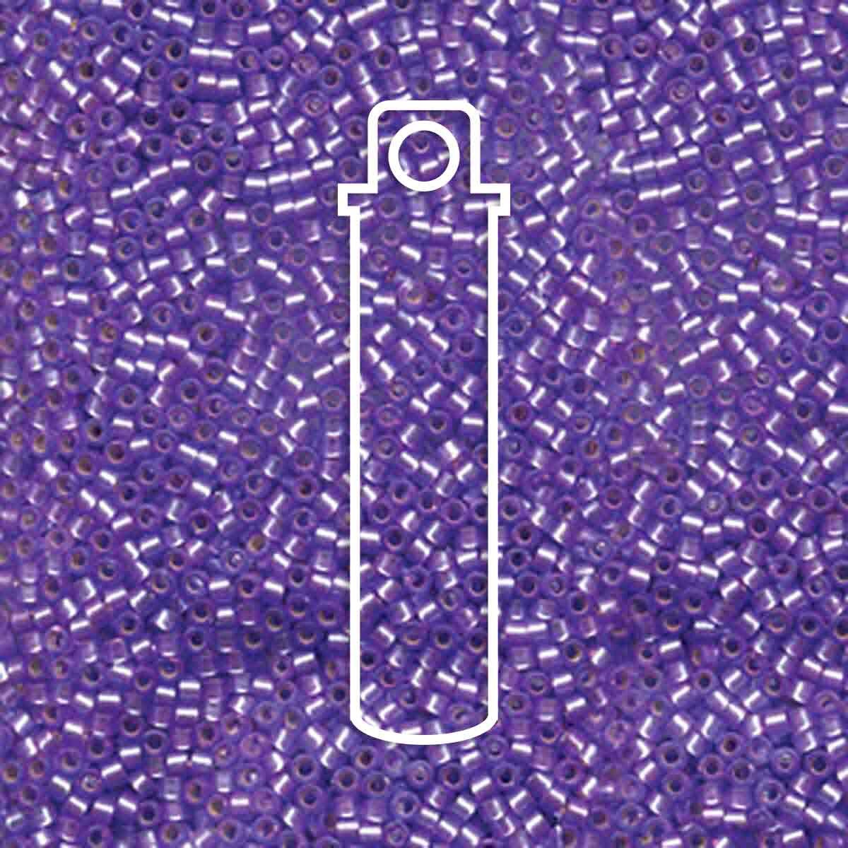 # 694 DBR Delica 11/0 SEMI MATTE S/L PURPLE DYED - 7.2g Tube