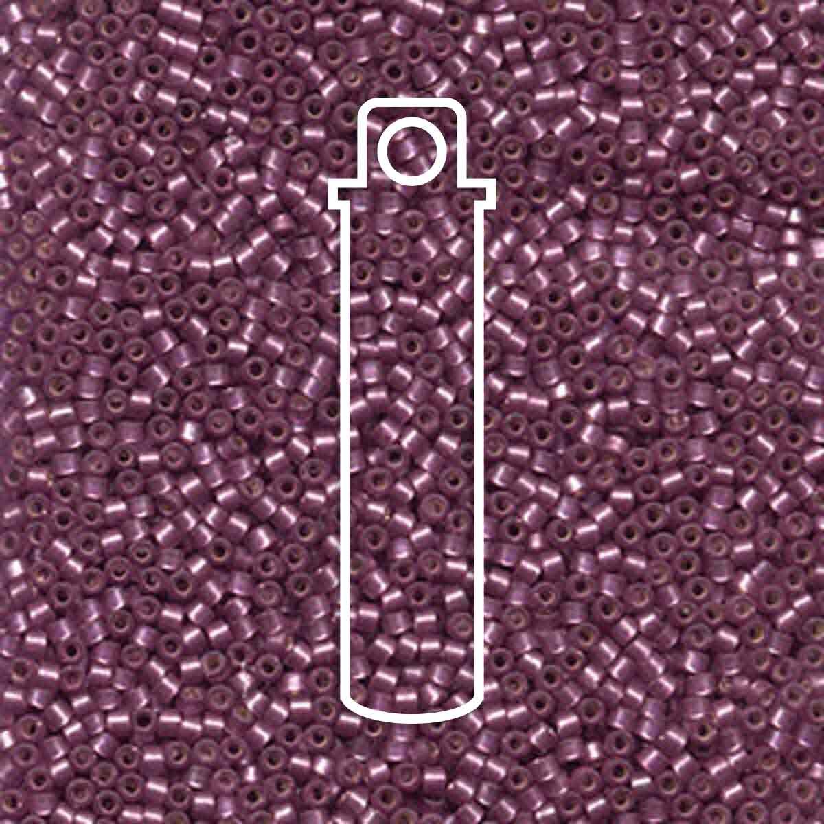 # 695 DBR Delica 11/0 SEMI-MATTE SILVERLINED VIOLET - 7.2g Tube