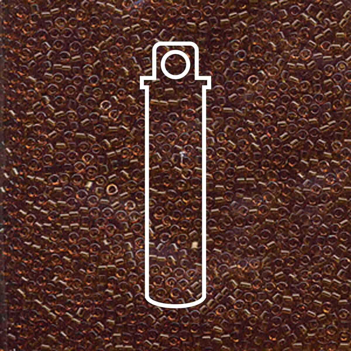 # 709 DBR Delica 11/0 TRANSPARENT DARK TOPAZ - 7.2g Tube