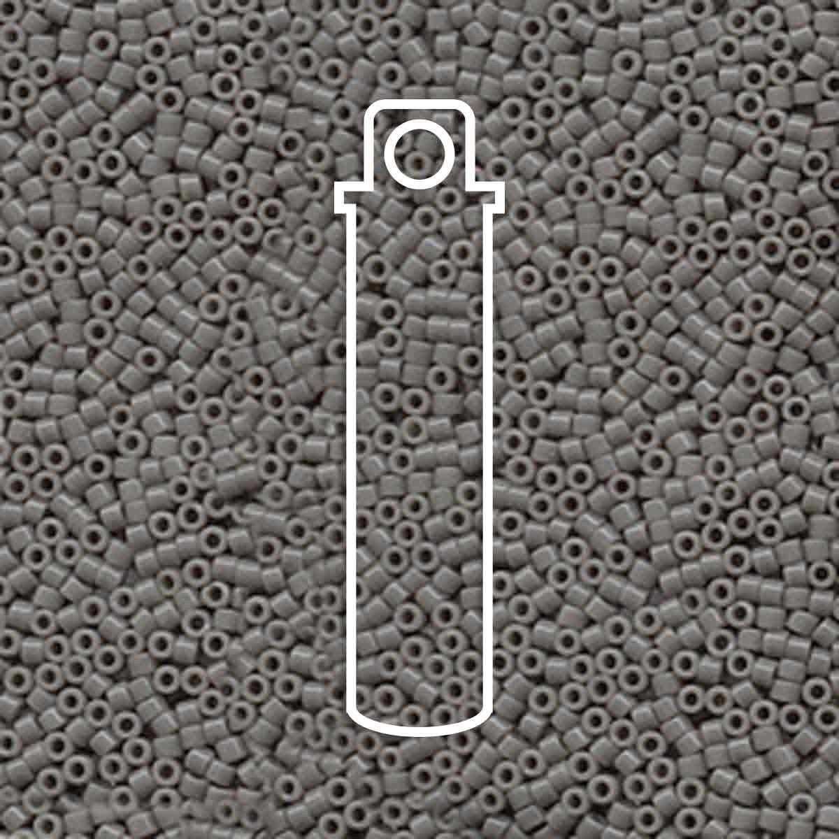 # 731 DBR Delica 11/0 OPAQUE GREY Qty: 7.2g Tube