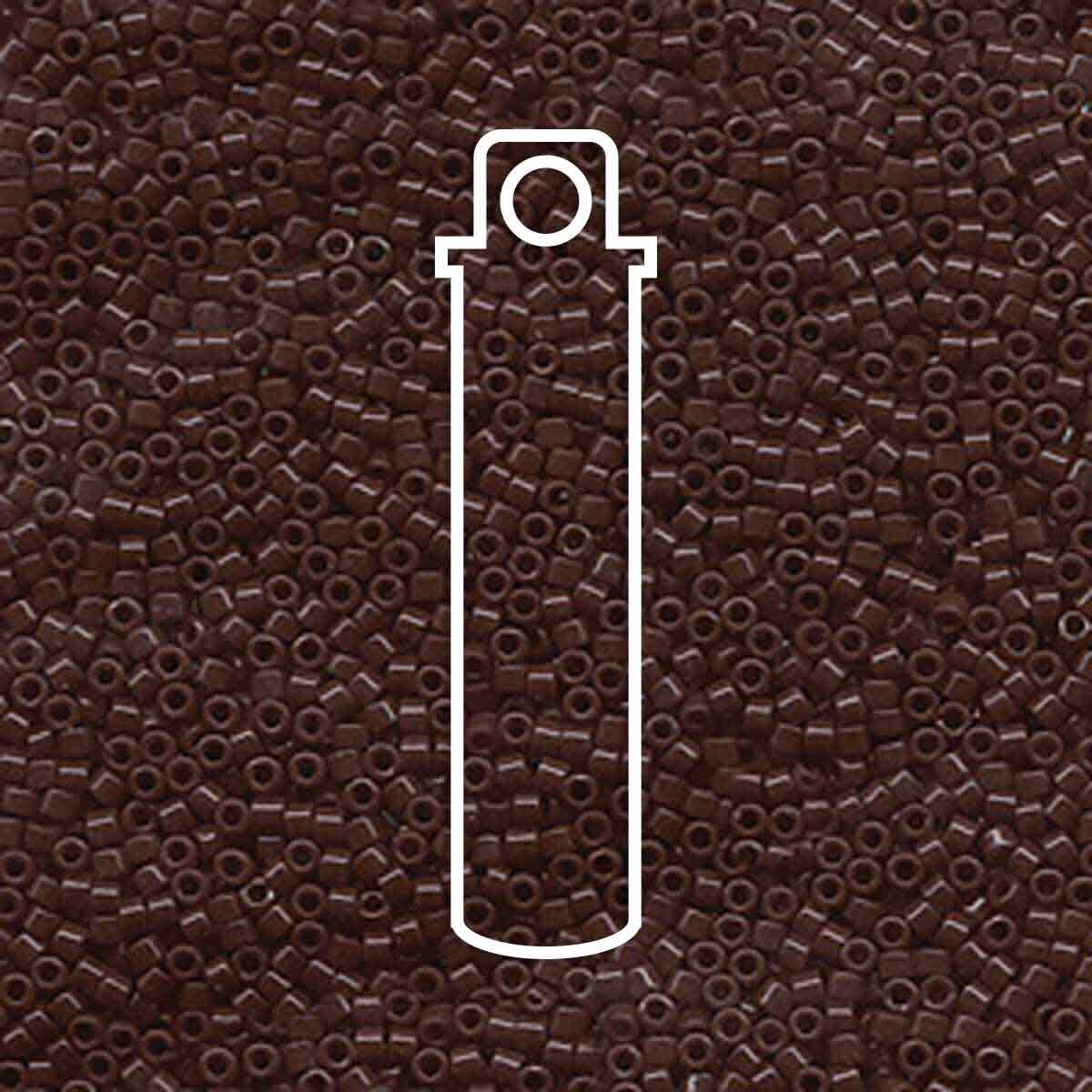 # 734 DBR Delica 11/0 OPAQUE CHOCOLATE BROWN - 7.2g Tube