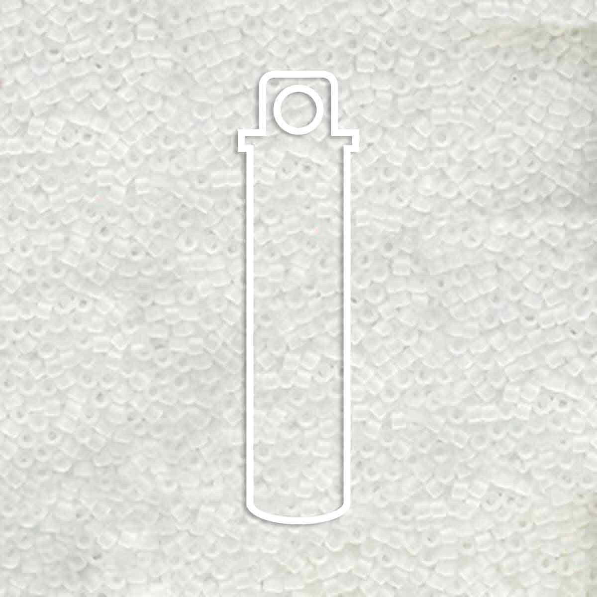 # 741 DBR Delica 11/0 MATTE TRANSPARENT CRYSTAL - 7.2g Tube