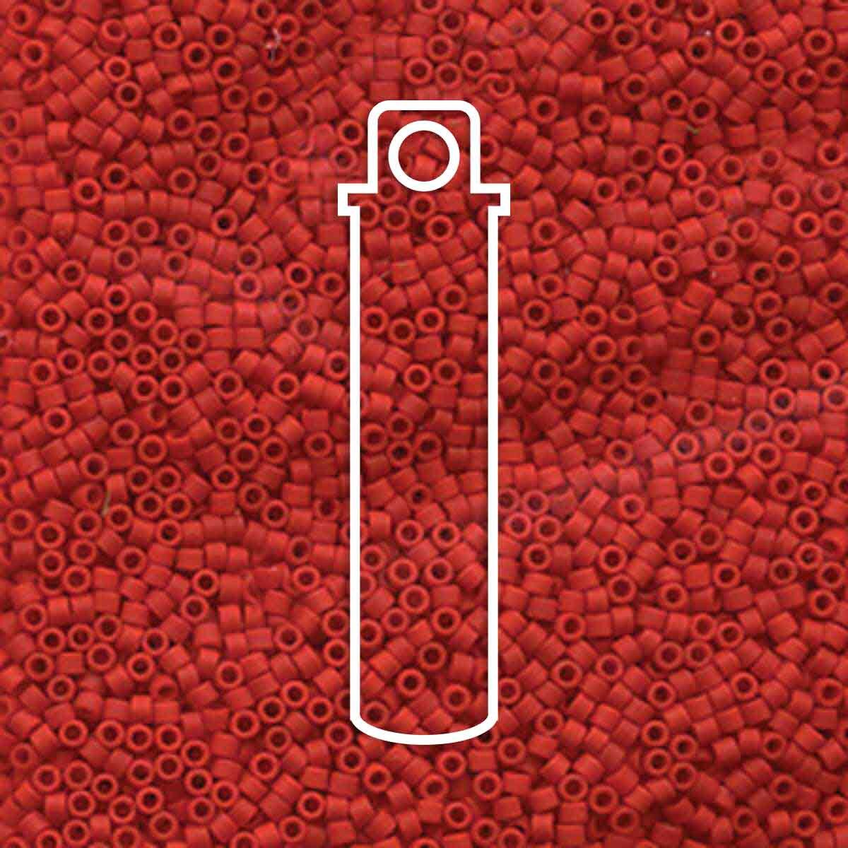 # 753 DBR Delica 11/0 MATTE OPAQUE DARK RED - 7.2g Tube