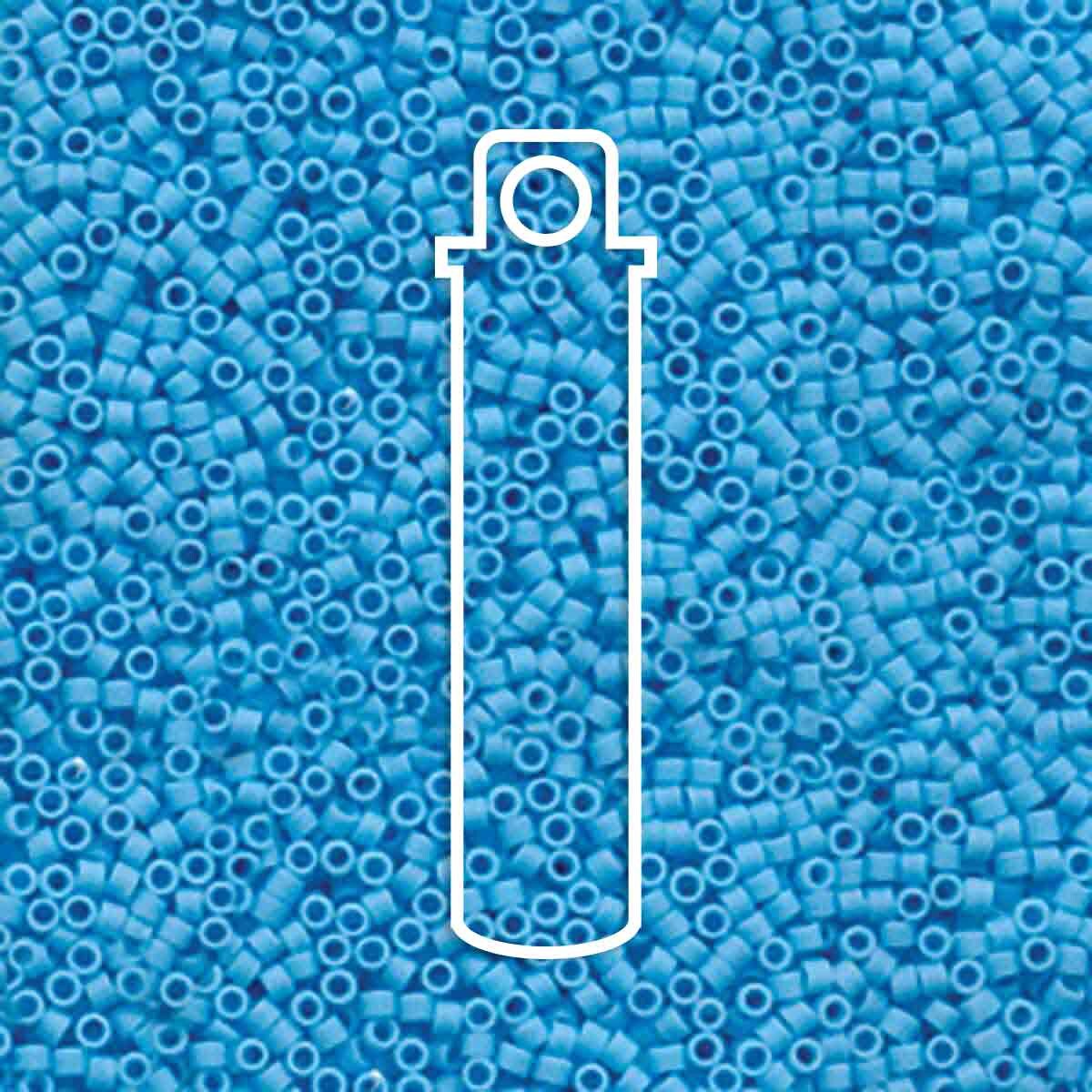 # 755 DBR Delica 11/0 MATTE OPAQUE LIGHT BLUE - 7.2g Tube