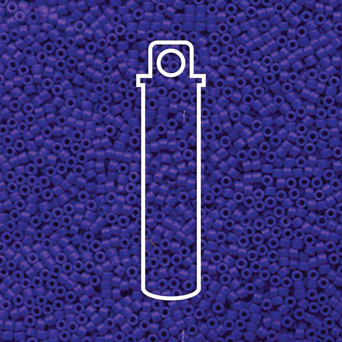 # 756 DBR Delica 11/0 MATTE OPAQUE ROYAL BLUE - 7.2g Tube