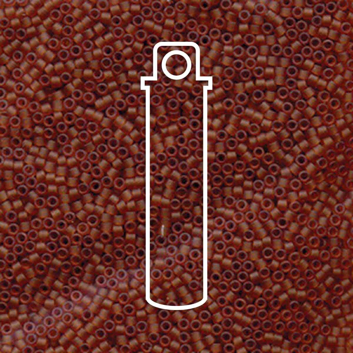 # 764 DBR Delica 11/0 MATTE T/P DARK TOPAZ - 7.2g Tube