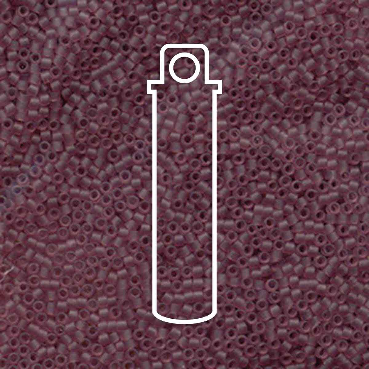 # 765 DBR Delica 11/0 TRANSPARENT MATTE SMOKY AMETHYST - 7.2g Tube