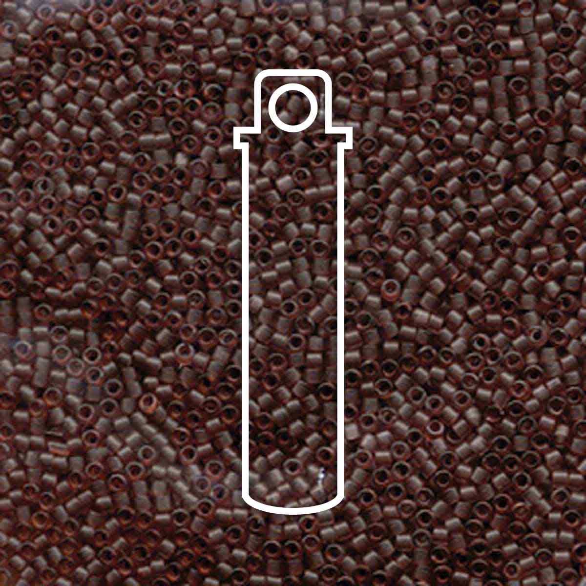 # 772 DBR Delica 11/0 DYED MATTE TRANSPARENT BEIGE - 7.2g Tube