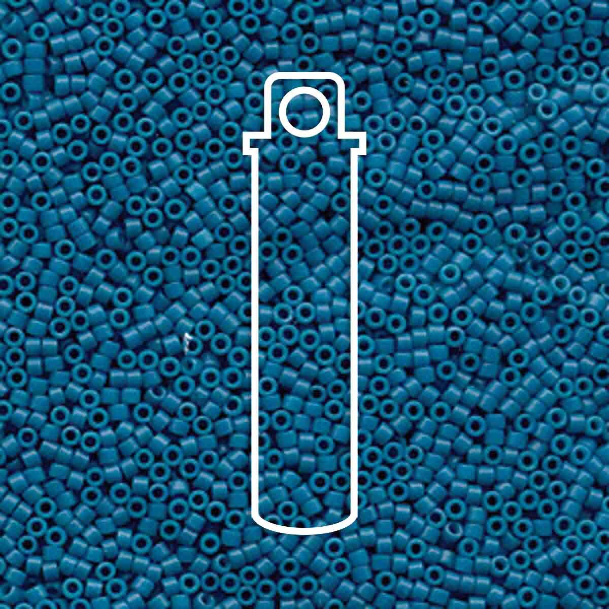 # 798 DBR Delica 11/0 DYED MATTE OPAQUE CAPRI BLUE - 7.2g Tube