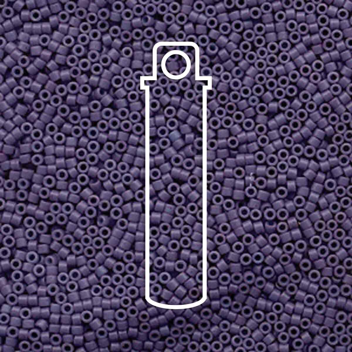 # 799 DBR Delica 11/0 DYED MATTE OPAQUE DARK LAVENDER - 6.5g Tube