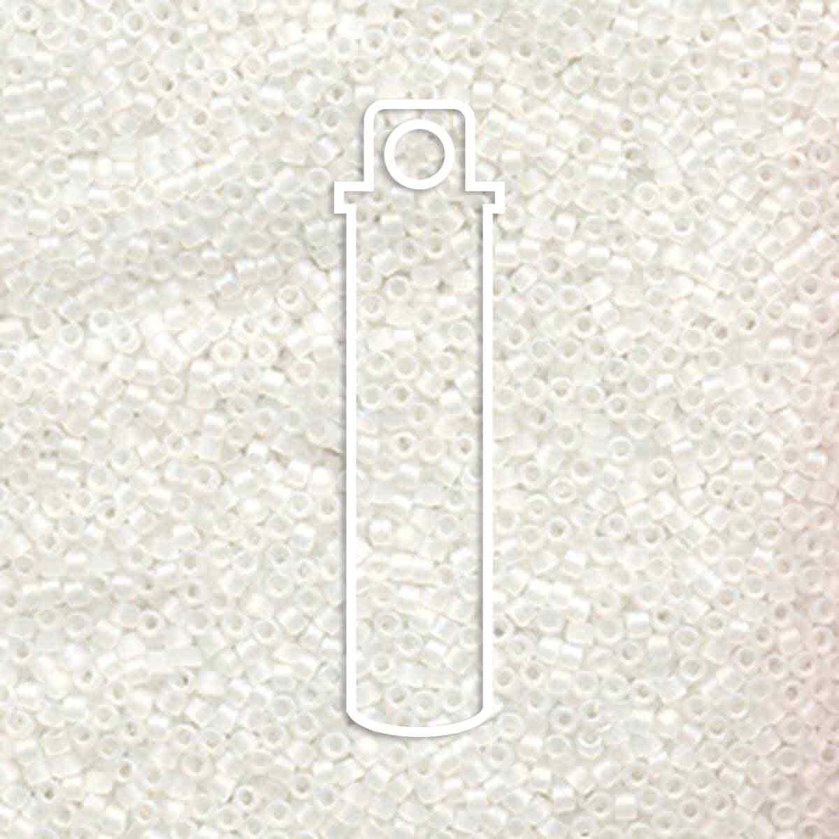 # 851 DBR Delica 11/0 MATTE CRYSTAL AB - 7.2g Tube