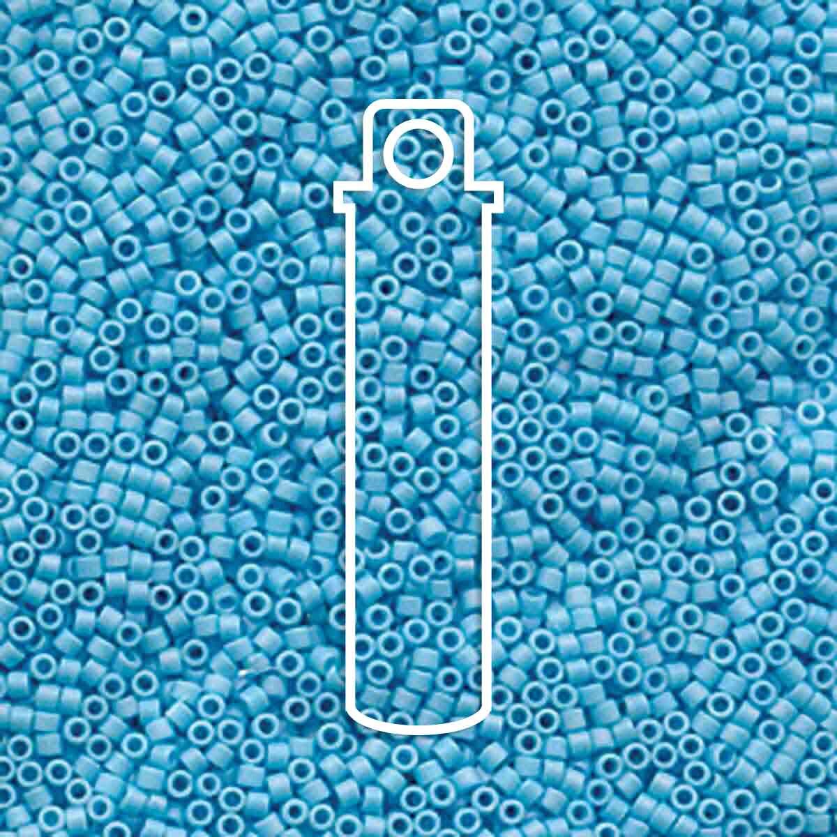 # 879 DBR Delica 11/0 MATTE OPAQUE SKY BLUE AB - 7.2g Tube