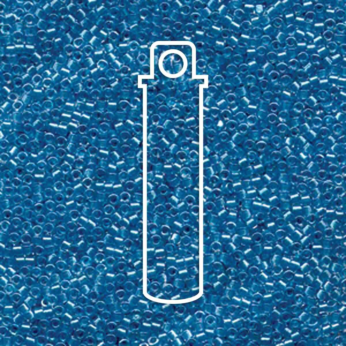 # 905 DBR Delica 11/0 LINED CRYSTAL SHIMMERING SKY BLUE - 7.2g Tube