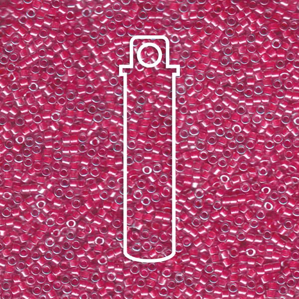 # 914 DBR Delica 11/0 SPARKLING ROSE LINED CRYSTAL - 7.2g Tube