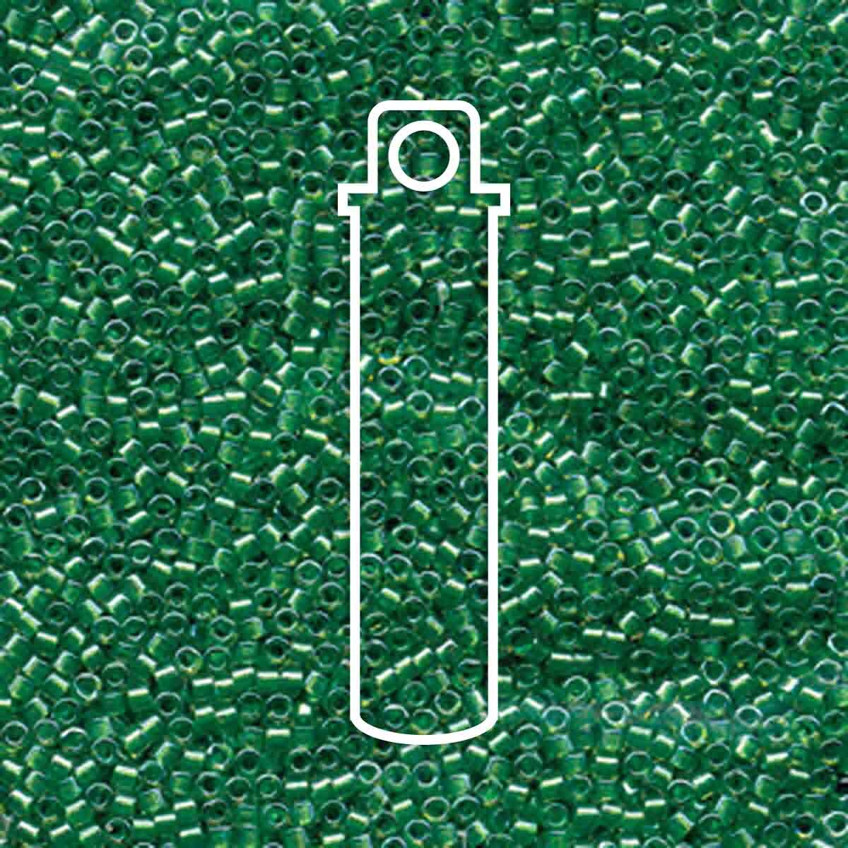 # 916 DBR Delica 11/0 LIGHT GREEN LINED CHARTREUSE - 7.2g Tube