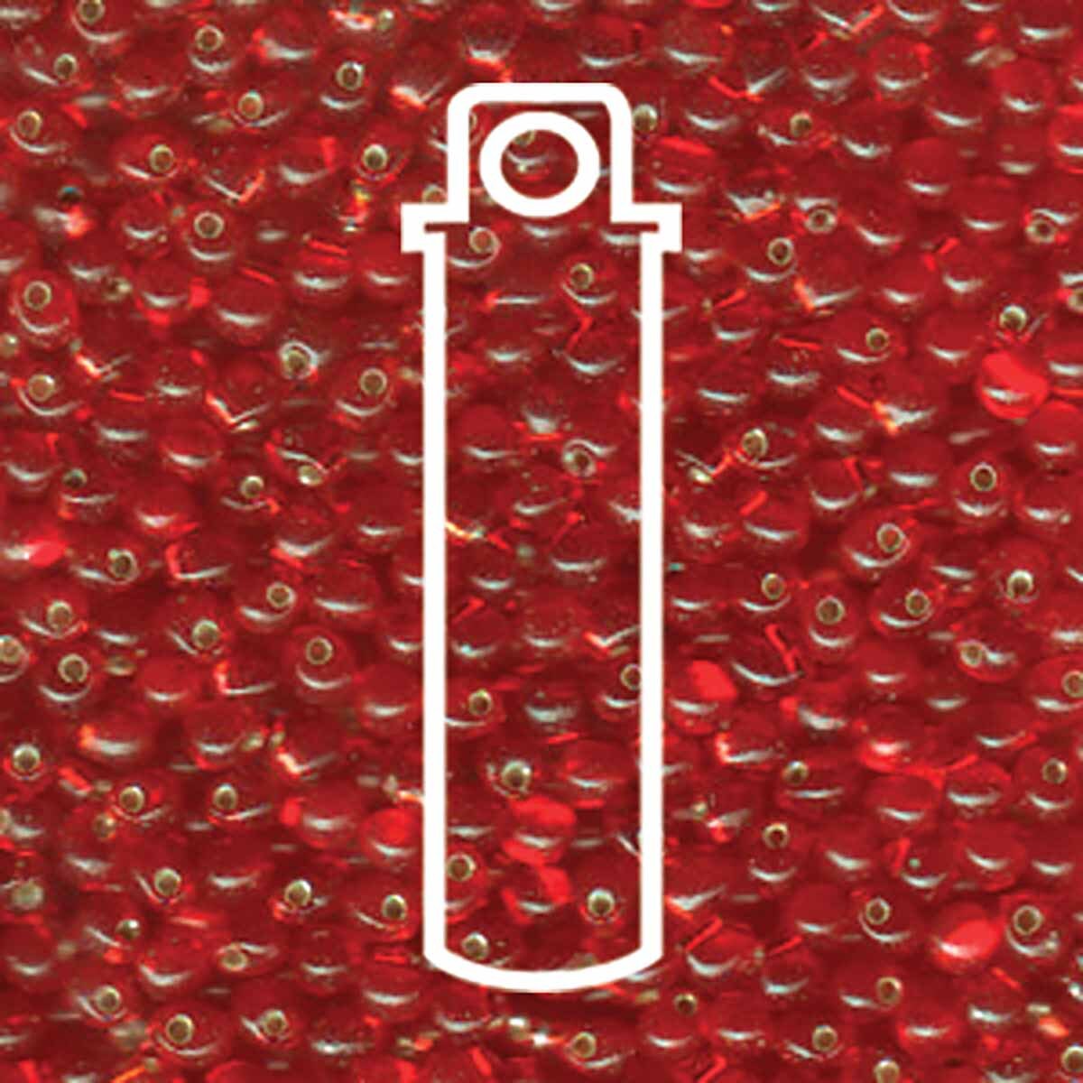 Red Silverlined 3.4mm Drop - 25 gram Tube