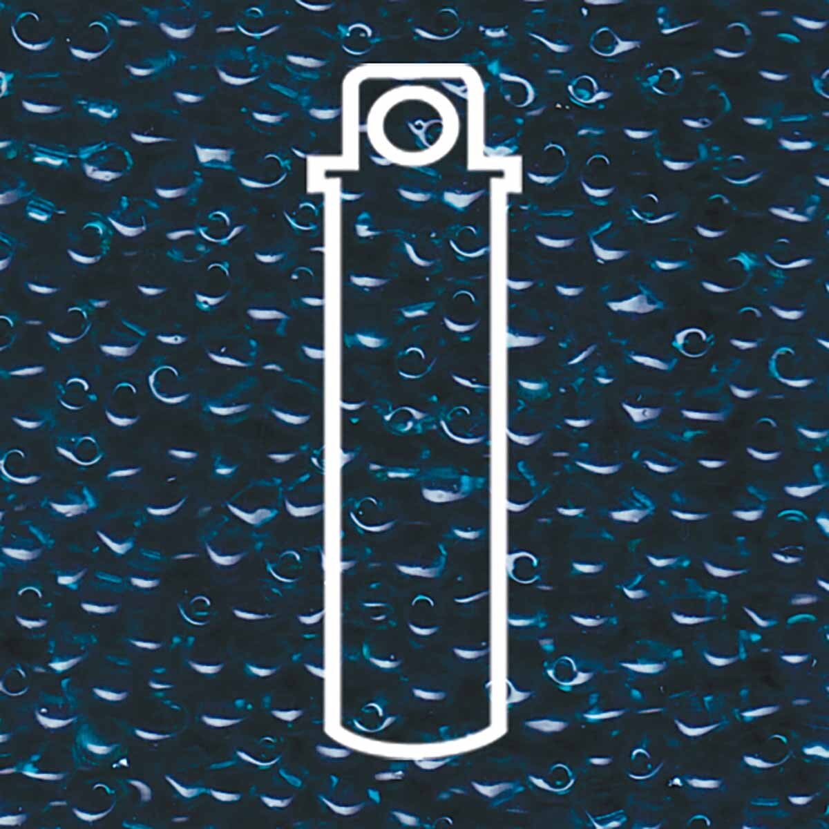 Teal Transparent 3.4mm Drop - 25 gram Tube