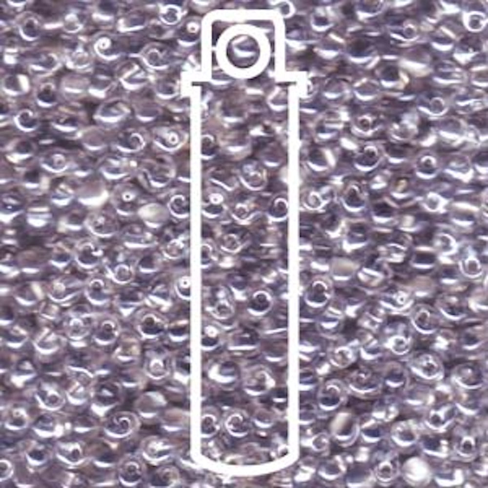 Sparkling Pewter Lined Crystal 3.4mm Drop - 25 gram Tube