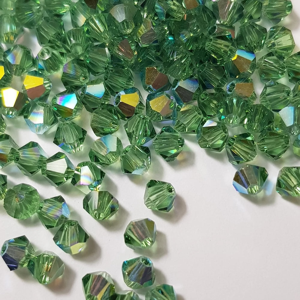 4mm Bicone Swarovski Crystal Beads (10 beads) - Bead Shack