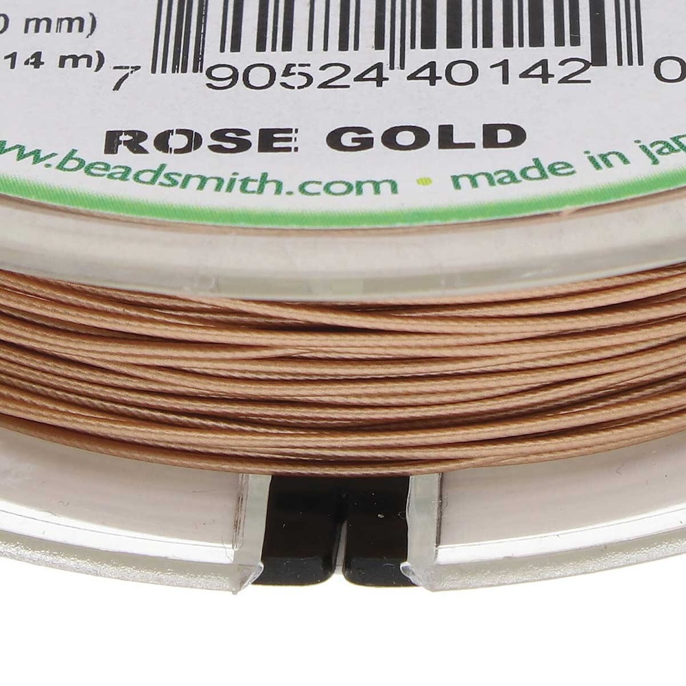 Flex-rite (49 Strand) .024" Tiger Tail (9.2m) - Rose Gold