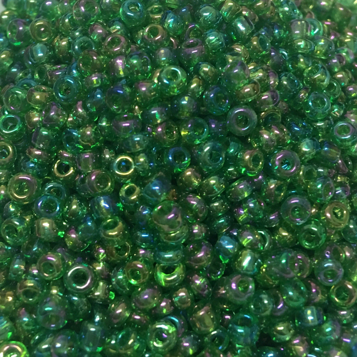 Green - 8/0 Rainbow (50g) - Seed Beads