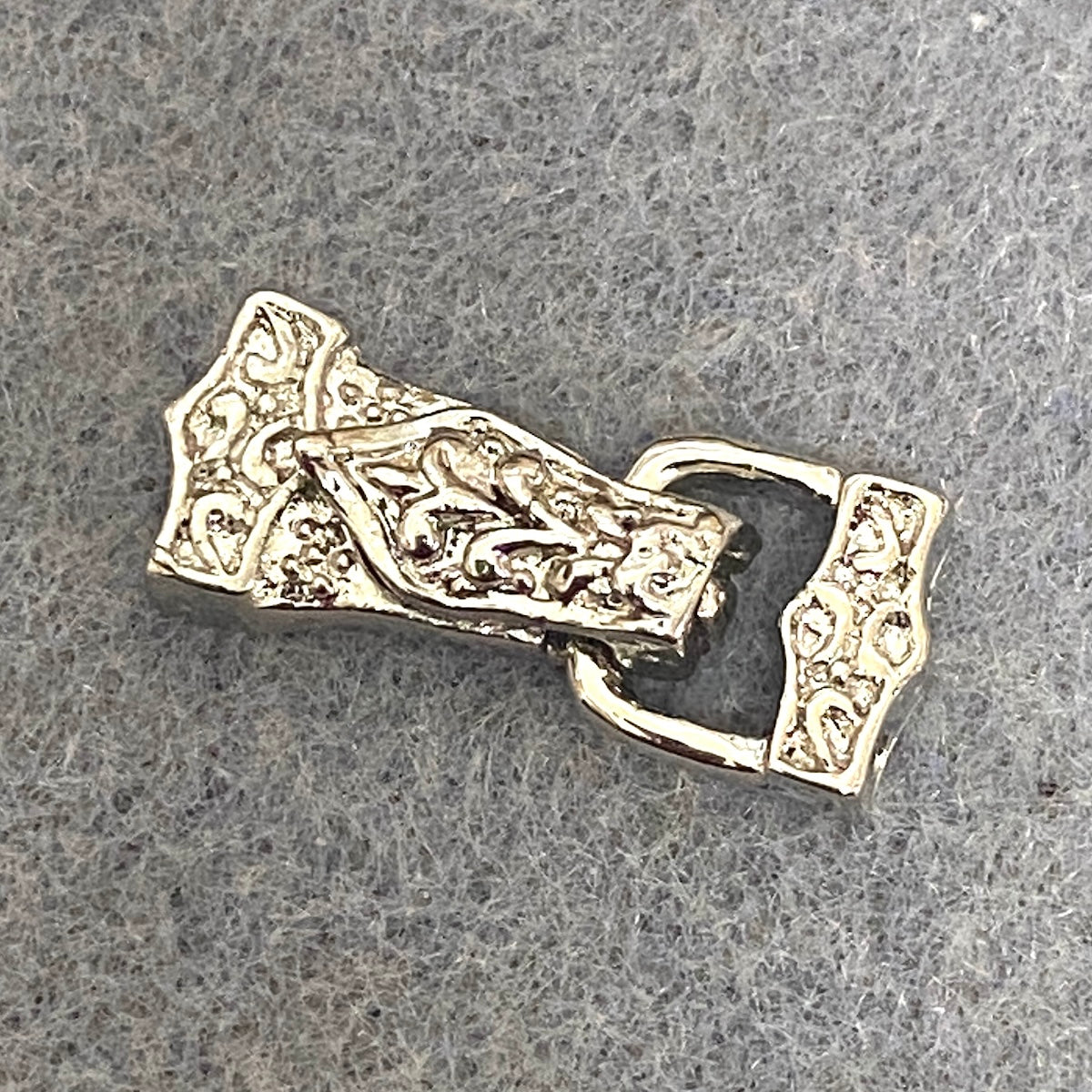 Fold Over Magnetic Clasp (1) - Silver