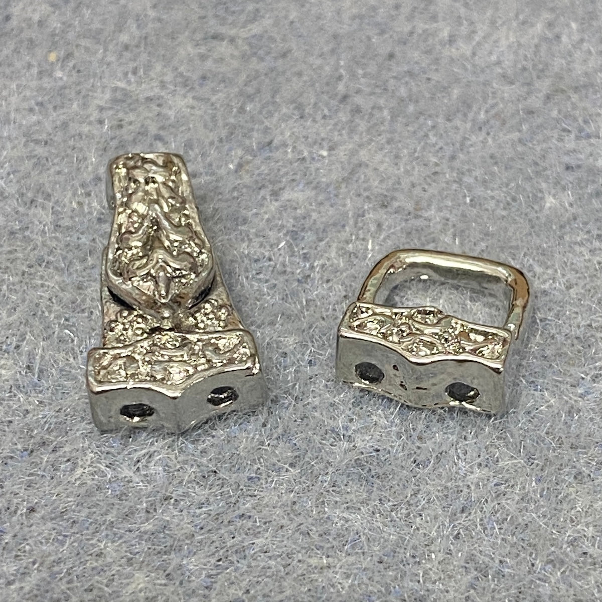 Fold Over Magnetic Clasp (1) - Silver